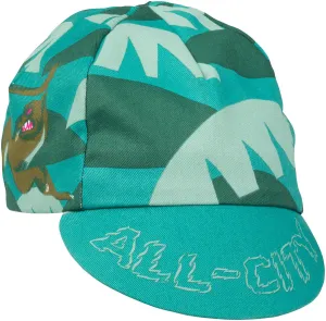 NEW All-City Night Claw Cycling Cap - Teal, Spruce Green, Ochre Brown, One Size